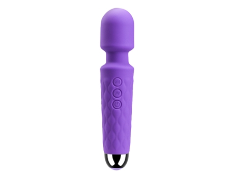 Vibrador de masaje recargable de silicona multifrecuencia para mujer (púrpura) VEANXIN