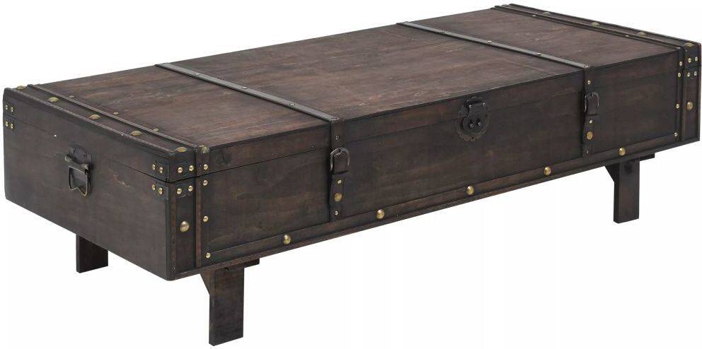 Mesa de Centro ART PLANET Madera Maciza Vintage (120x55x35cm)