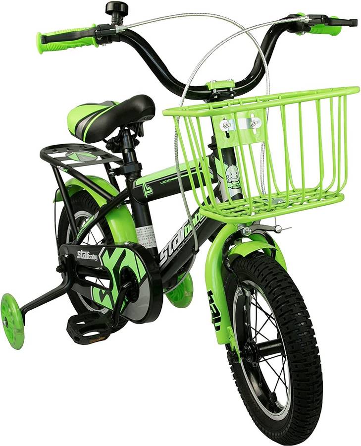 Bicicleta Eléctrica AIREL negro y verde (4 - 5 años)