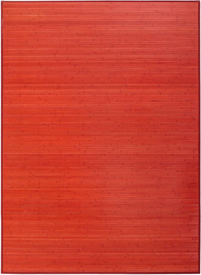 Alfombra LOLAHOME Rojo (250x180 cm - Bambú)