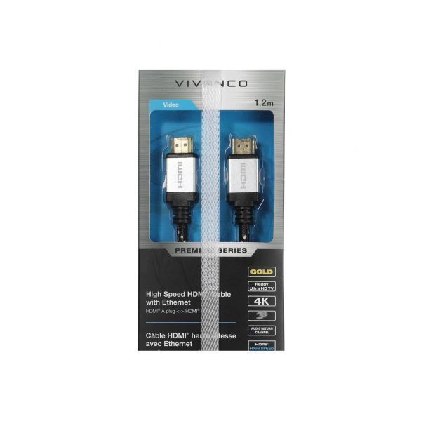 Cable VIVANCO Premium HDMI 1,2M 4K