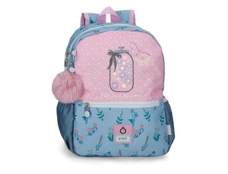 Mochila ENSO We Love Flowers (Rosa - 32 x 25 x 12 cm)