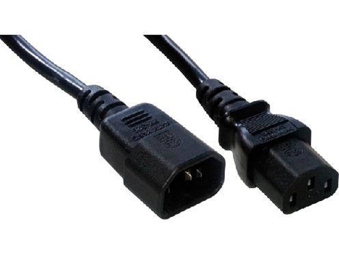 Cable de Alimentación MCL (C14 - C13 - 1 m - Negro)