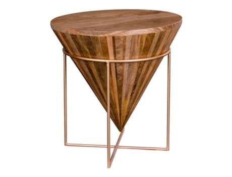 Mesa de café de madera de mango natural 45 x 45 cm HOUSE NORDIC