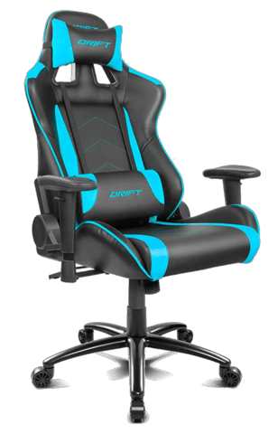 Silla Gaming DRIFT DR150 (Hasta 150 kg - Elevador a Gas Clase 4 - Negro)