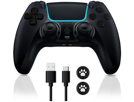 Controlador inalámbrico Ps4 Compatible con consola Ps4/Slim/Pro/Pc Joystick de juego de doble vibración almohadilla táctil altavoz incorporado negr...