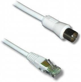 Cordon Rj45 Coax 9.52mm mâle 75 ohms 2m cable vdi especial macho de 95 2 m00