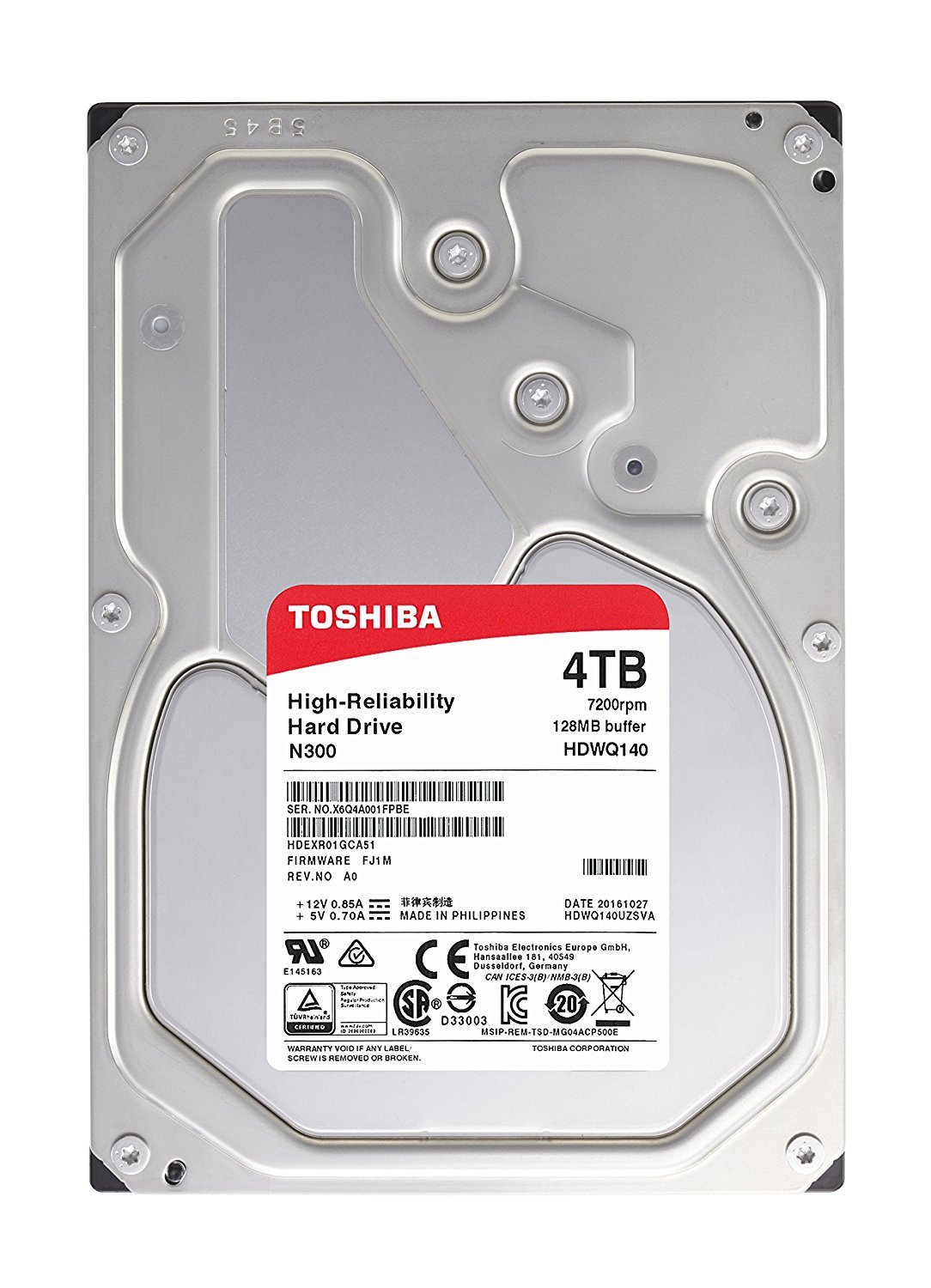 Disco Duro 4tb toshiba n300 serial ata iii hdd interno nas 3.5 4 sata3 externo de 7200 4000gb 3 5