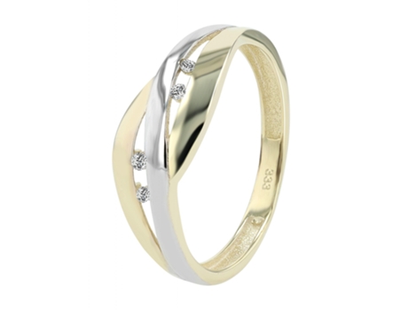 Joyería Oro 8K – Anillo en Oro con Circonias Velma – Talla 60