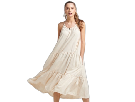 Vestido para Mujer SUPERDRY (M - Algodón - Beige)