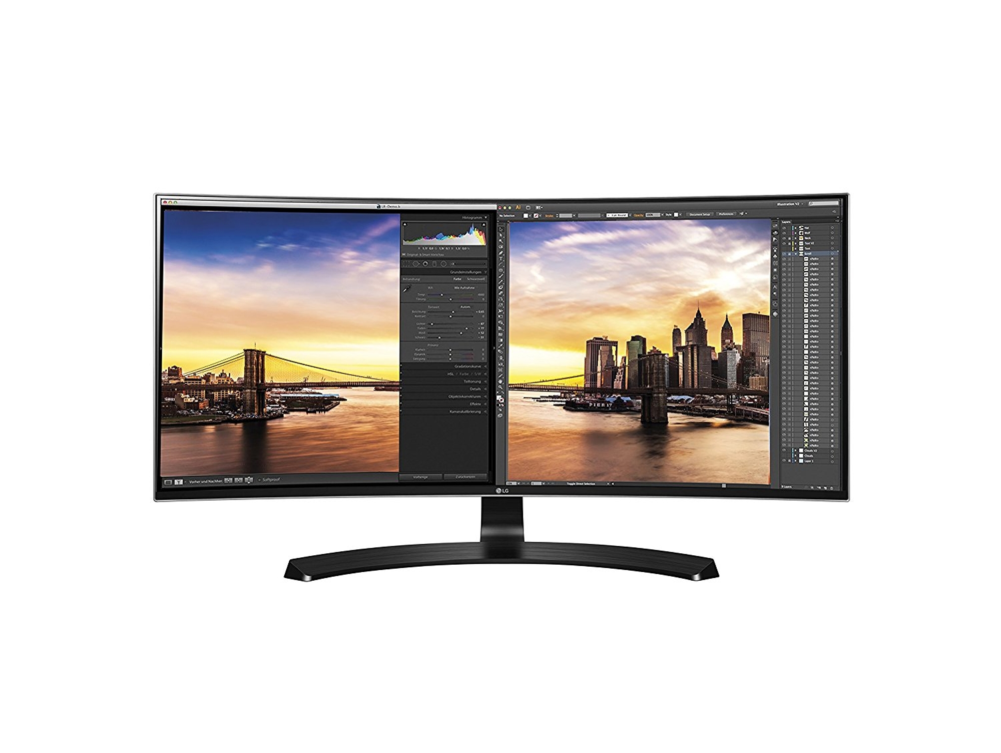 Monitor Curvo LG 34UC88-B (34'' - UWQHD - LED IPS)