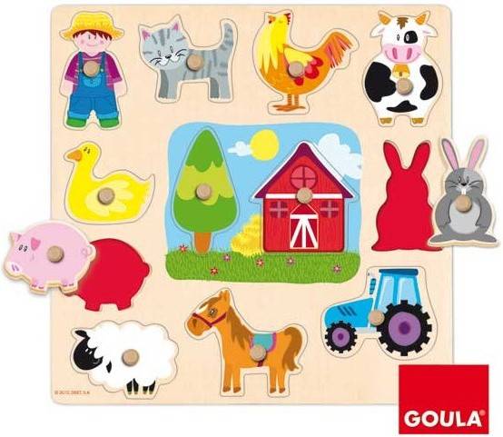 Puzzle JUMBO Farm Silhouttes (13 Piezas)