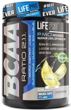 Suplemento Alimentar LIFE PRO NUTRITION Life Pro Bcaa 2:1:1 Limon (500 Gr - Limón)