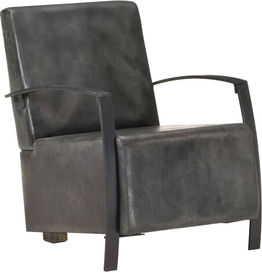 Sillón VIDAXL 321865 Cuero Gris