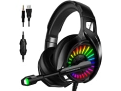 Auriculares Gaming ENZONS con Micrófono Compatible con Laptop Ps4 Ps5 Xbox One Pc con Luz Led RGB Micrófono con Cancelame