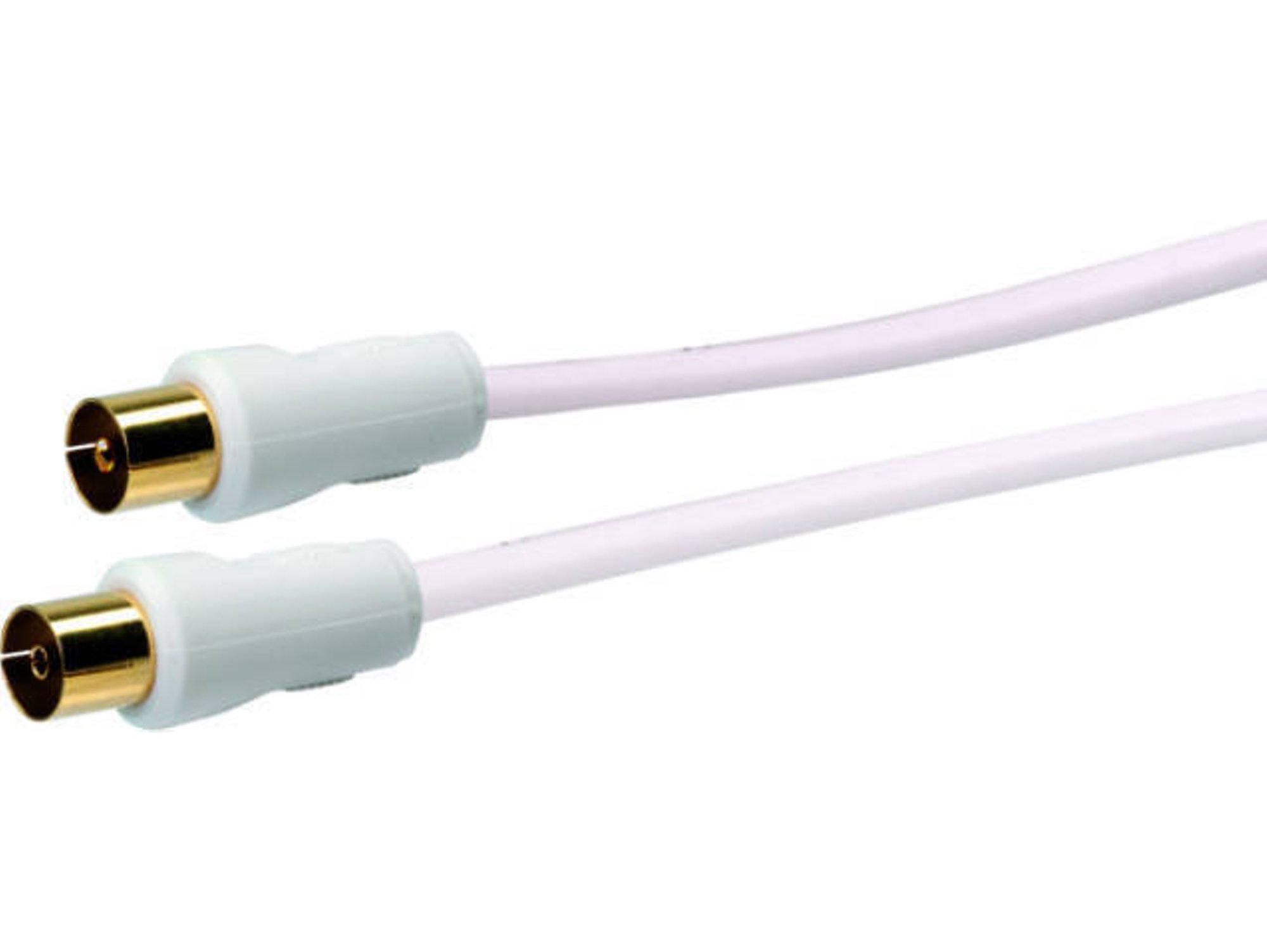 Cable de Antena SCHWAIGER (Coaxial - 1.5 m - Blanco)