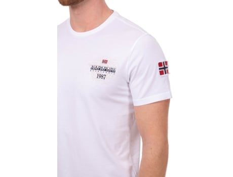 Camiseta de Hombre NAPAPIJRI Blanco (3XL)