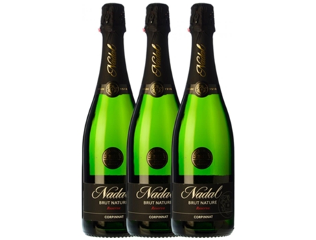 Espumante NADAL Nadal Brut Nature Cava Reserva (0.75 L - 3 unidades)