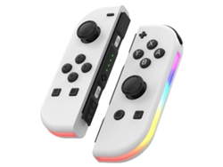 ANTIIMPACTO! Kit Joycon con Led Rgb Nintendo Switch Blanco ¡ANTIMPACTO!