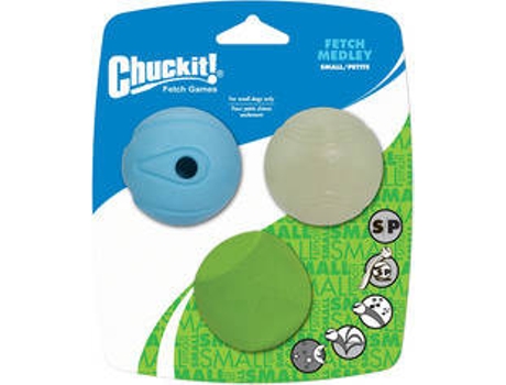 Bolas para Perros CHUCKIT Fetch Medley 3 und (5cm)