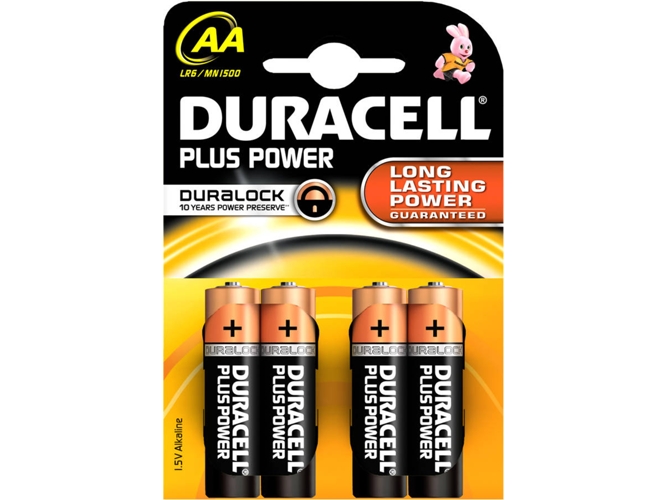 Pila DURACELL Plus Power Alcalino AA LR6 1.5 V