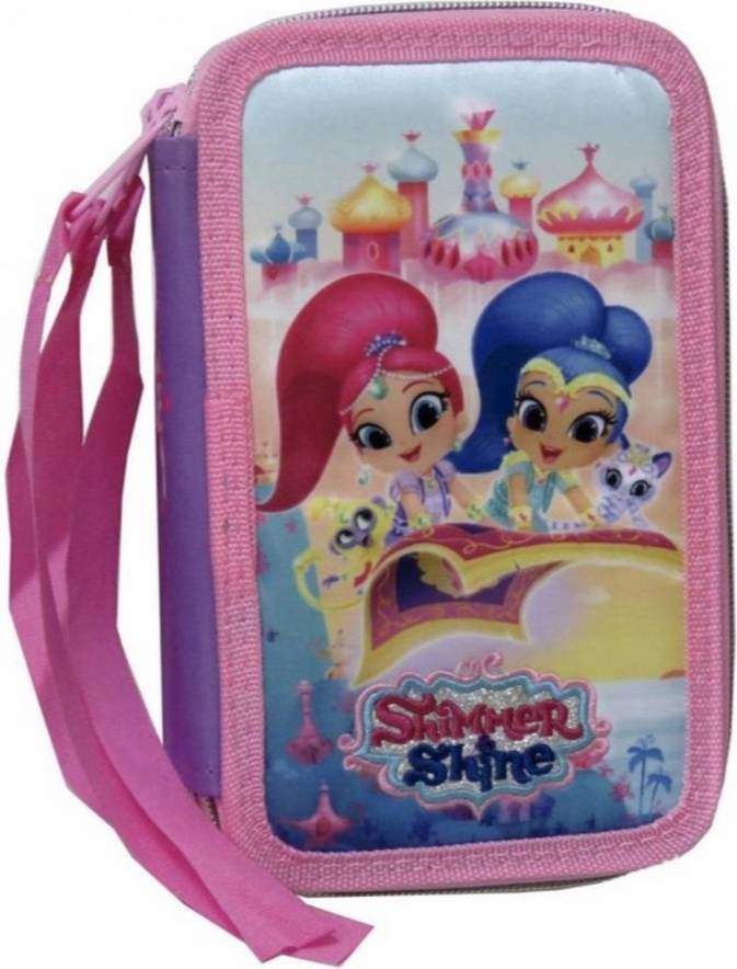 Shimmer And Shine plumier 3 pisos multicolor cyp imports ep103ss estuche 60007 20x12x6