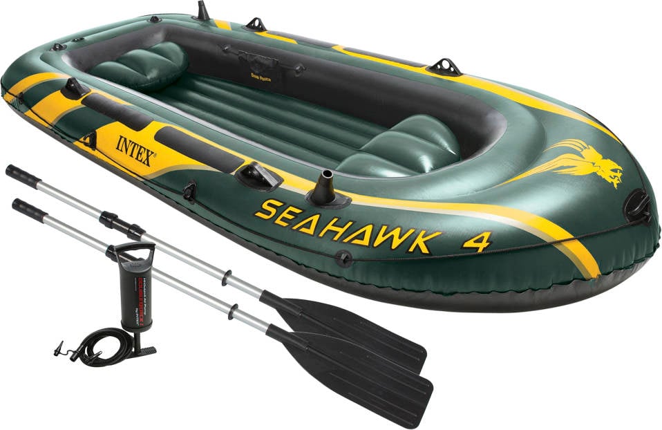 Barca Hinchable con Remos INTEX Seahawk 4 (351 x 145 x 48 cm)