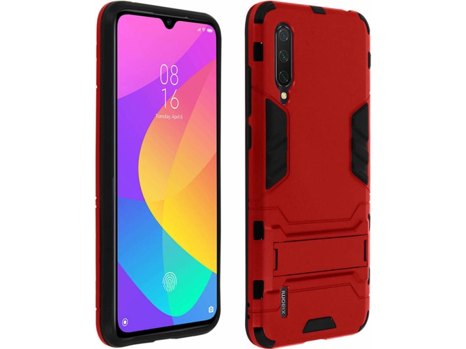 Carcasa Xiaomi Mi 9 Lite AVIZAR Híbrido Rojo