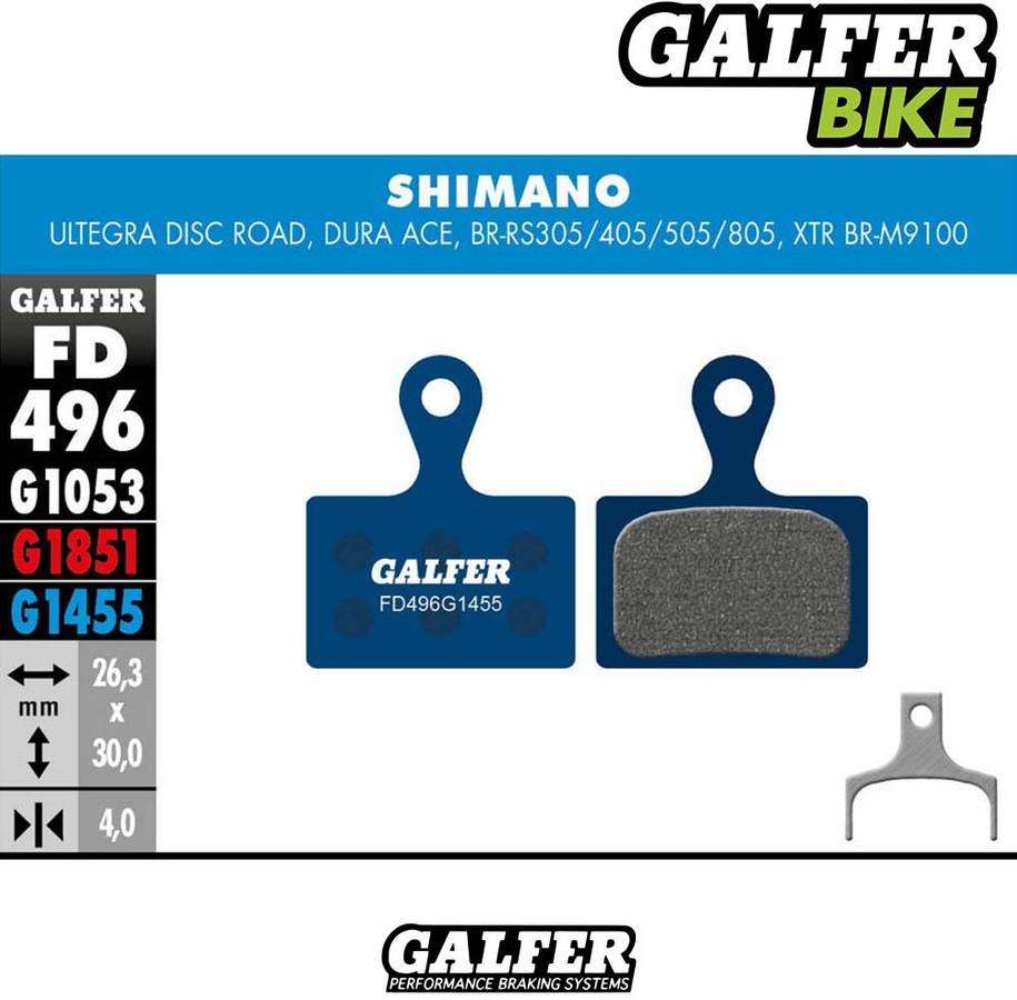 Pastillas de Freno GALFER Standard Shimano Ultegra Disc Road, Dura Ace, Br-Rs305, Rs405, R