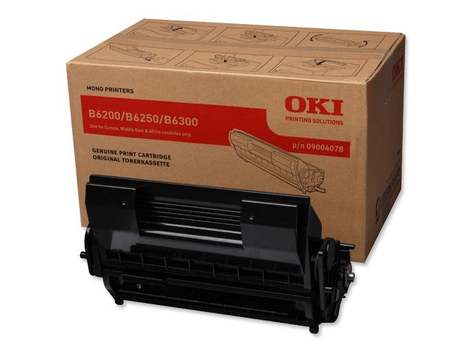 Cartucho de Tóner OKI 9004078 Negro para B6200, 6200dn, 6200n, 6250, 6250n, 6300, 6300dn, 6300n, 6300nPS