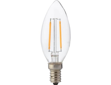 Bulbo de llama LED con filamento 2W (Ec. 16W) E14 4200K