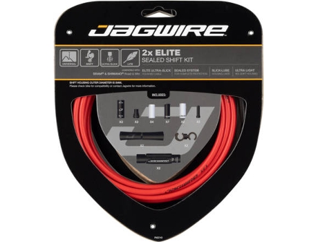 Kit JAGWIRE 2X Elite Sealed Shift Kit (Rojo - TU)