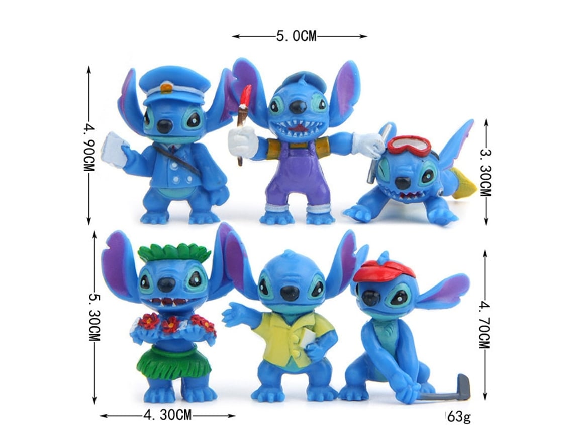 Stitch Action Figure Set, Lot Mini Figurine Disney