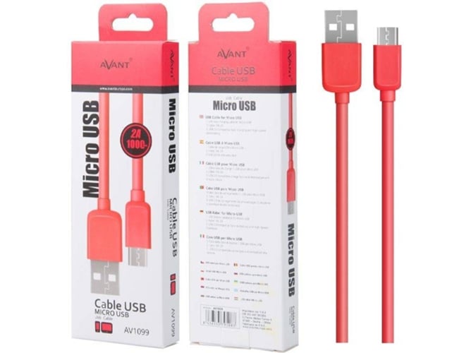 Cable de Datos AVANT AV1099R (1 m - USB)