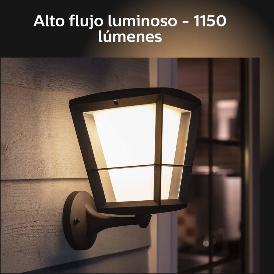 Philips Hue White and color ambiance econic lampara lámpara exterior inteligente 25.9 de aplique brazo ascendente luz blanca y