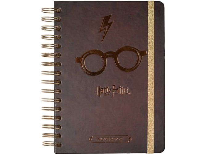 Cuaderno Harry Potter bullet a5 14.8x21cm tapa forrada erik de notas journal glasses 156x216