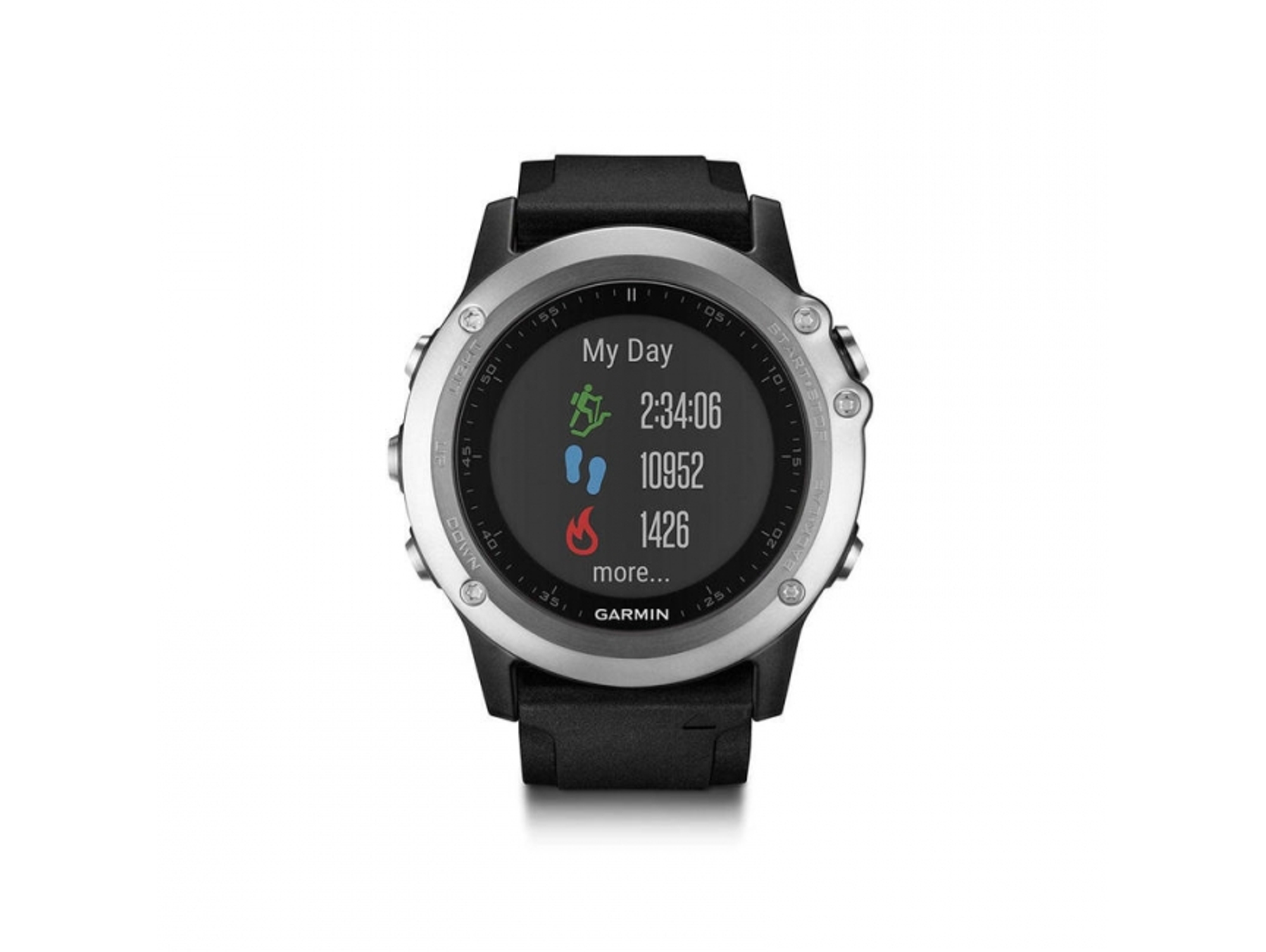 Reloj deportivo GARMIN Fénix 3 HR (Bluetooth - 20 h de autonomía - Plateado)