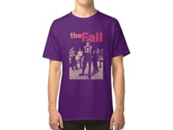 Camiseta ROCKINSTONE The Fall Band Algodón para Hombre (XL - Morado)