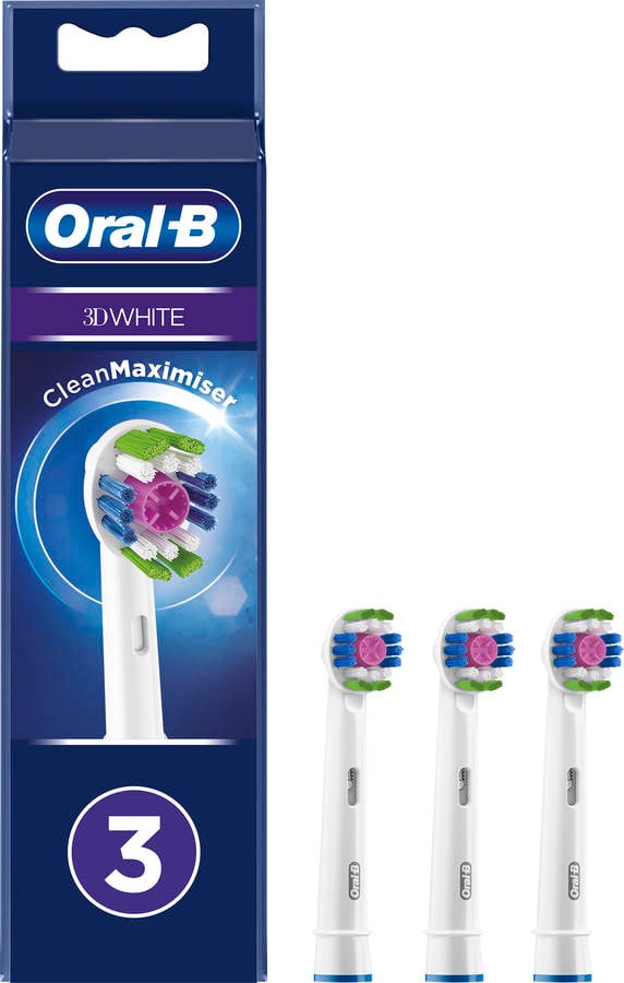 Cabezales de Recambio ORAL-B 3D Blanco (3 unidades)