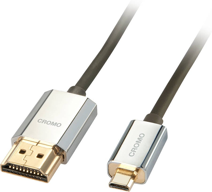 Cable HDMI LINDY (Micro HDMI D - Negro)