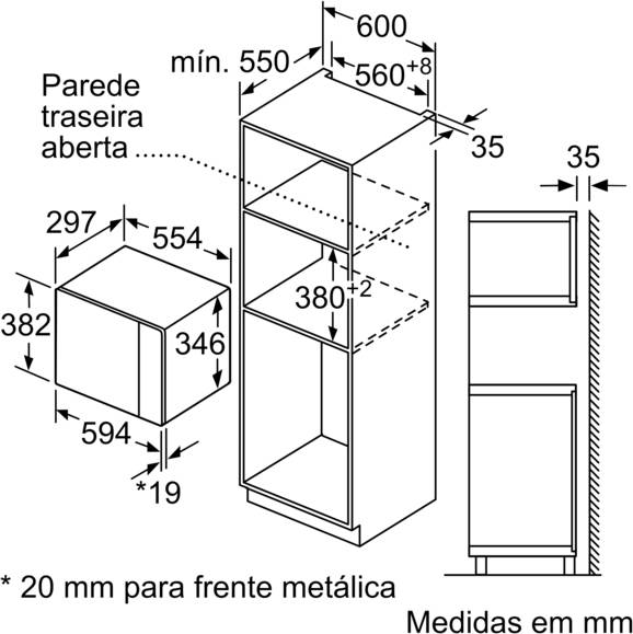 Microondas Integrable BALAY 3CG4172X2 (20 L - Con Grill - Inox)