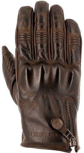 Guantes Unisex OVERLAP Canon Marrón para Motociclismo (XXL)