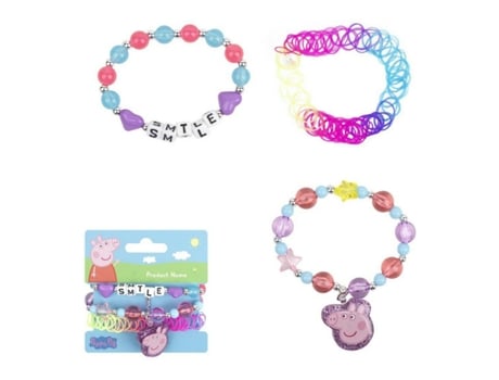 Pulsera Niña Peppa Pig 3 Unidades