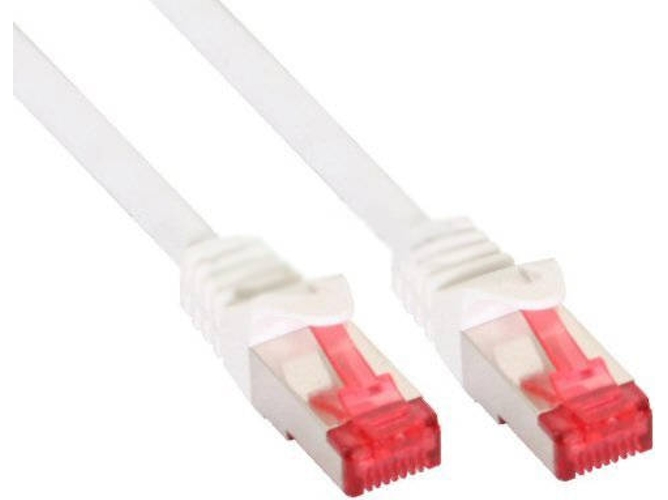 Cable de Red INLINE (RJ45 - 50 cm - Blanco)