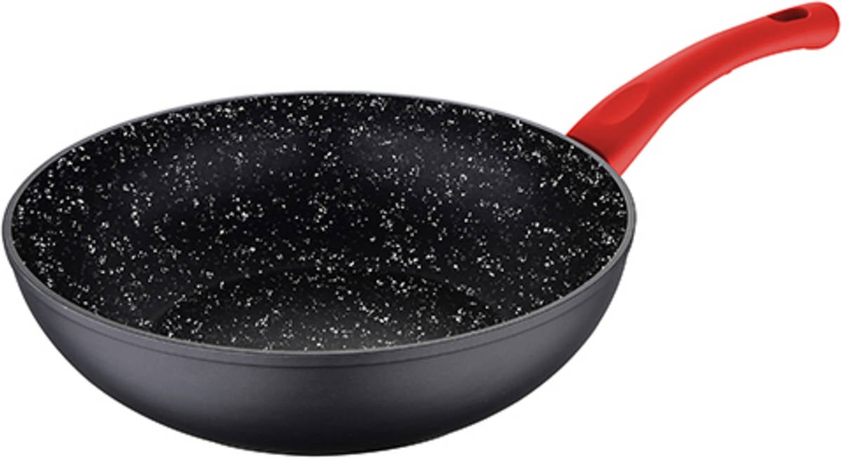 Wok SAN IGANCIO SG-6268 (Negro - Aluminio Forjado)