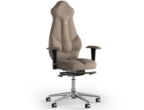 Silla de Escritorio Ergonomica KULIK SYSTEM Tejido Imperial (Azur - Caramel -130x50x50cm)