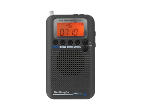 Radio Portátil de Aeronaves SLOWMOOSE(Negro)