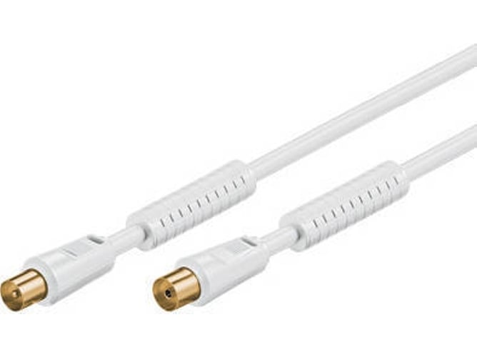 Cable de Antena GOOBAY (Coaxial - 10 m - Blanco)