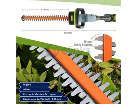 Cortacésped y cortasetos eléctrico CLINKS 21V