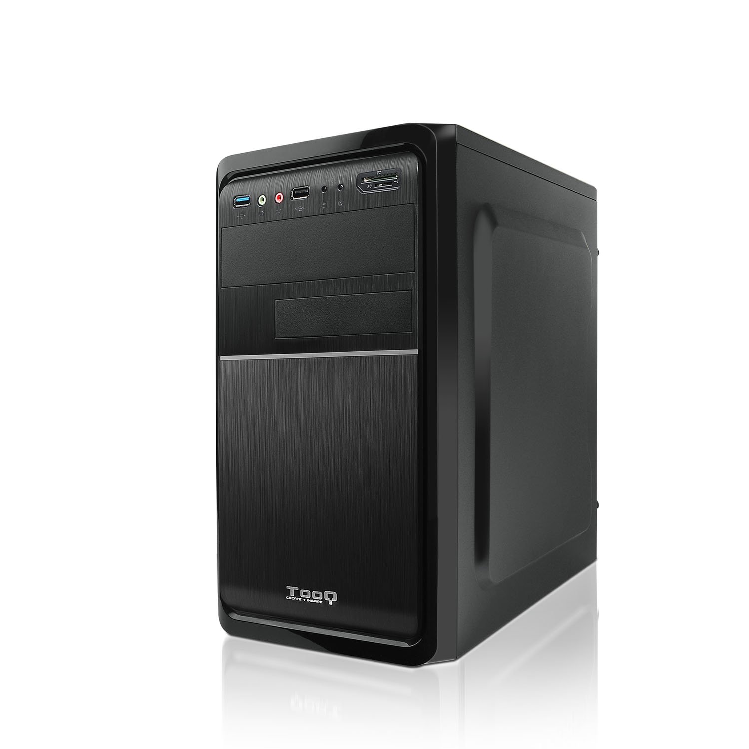 Caja PC TOOQ TQC-4735U3C-B (Mini ATX Tower - Negro)